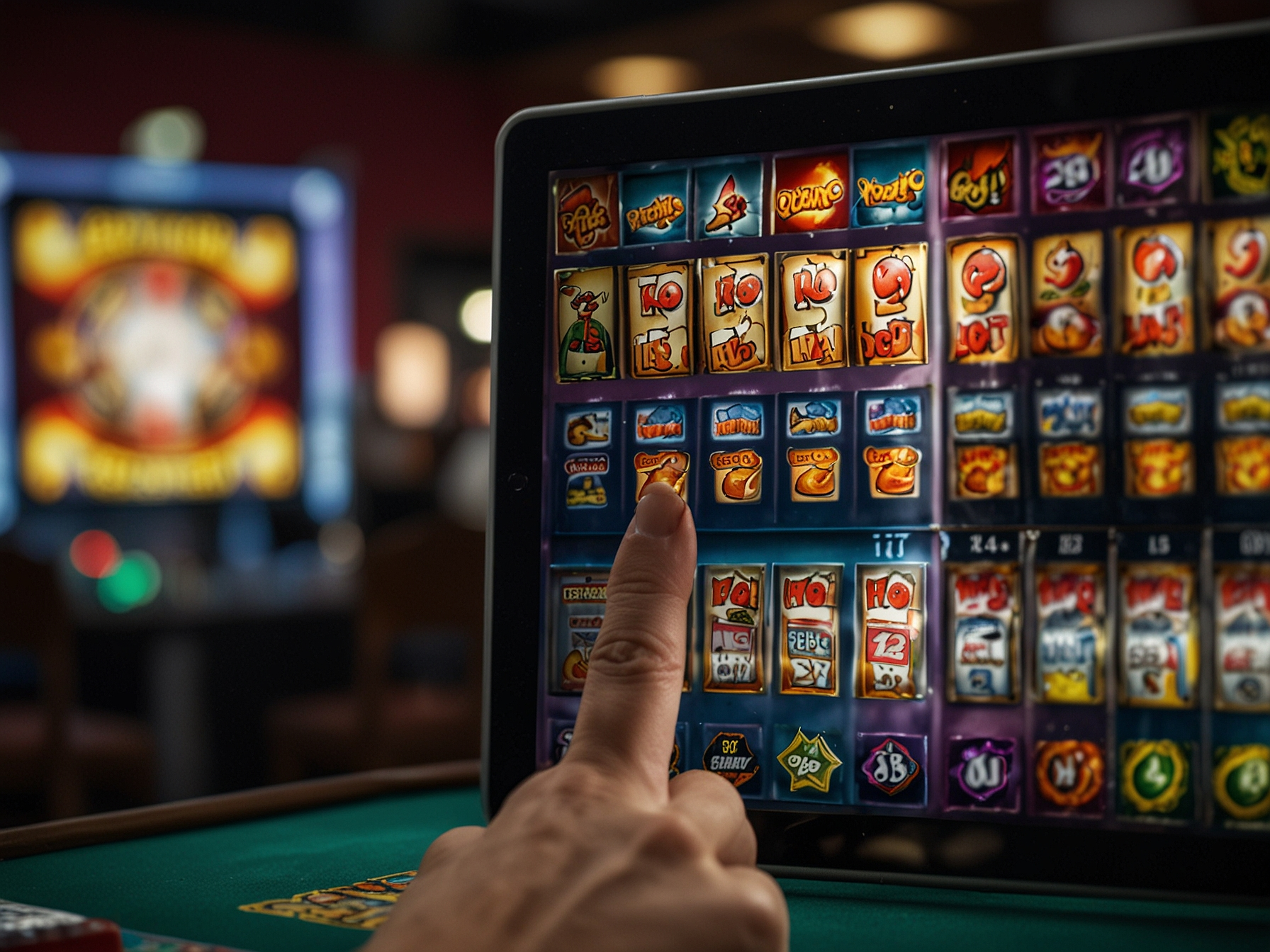 Slot machines and live dealer highlights
