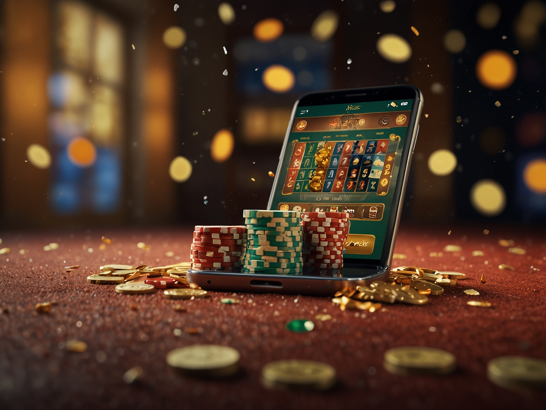 Promotional bonus banner with coins